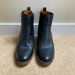 Frye Black Leather Booties